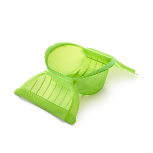 Deep Steam Case zöld szilikon párolóedény - Lékué-image-1