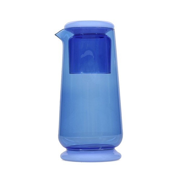 Kék üveg kancsó és pohár készlet 1,4 l Marlo – ONA-image-3