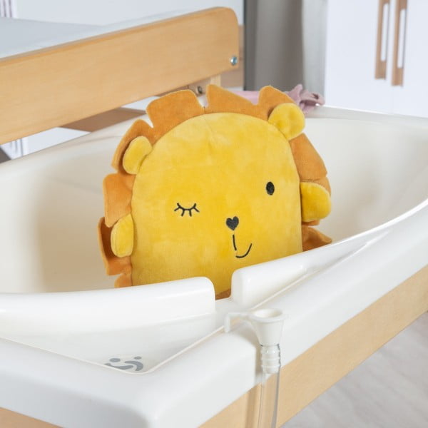 Fehér-natúr színű pelenkázó feltét nyírfa dekorral Baby Pool – Roba-image-4