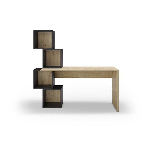 Íróasztal tölgyfa dekorral 60x154 cm Cubik – Marckeric