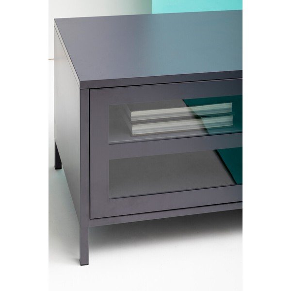 Szürke acél TV-állvány 150x50x45 cm Acier – Premier Housewares-image-3