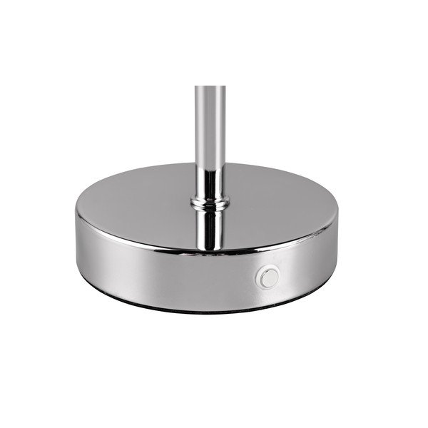 Fényes ezüstszínű LED dimmelhető asztali lámpa (magasság 30 cm) Jeff – Reality-image-3