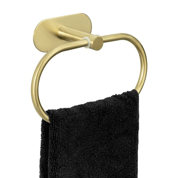 Öntapadós rozsdamentes acél törölközőtartó Orea Gold – Wenko-image-3