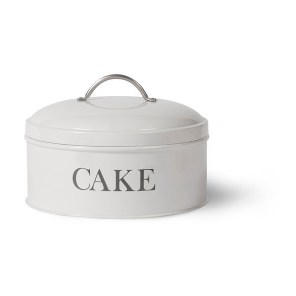 Round Cake Tin In Chalk fehér tortatartó doboz - Garden Trading