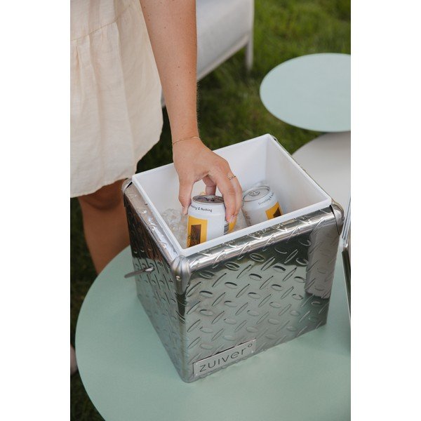 Ezüstszínű hűtődoboz 15 l Cooler Be Heavy – Zuiver-image-1