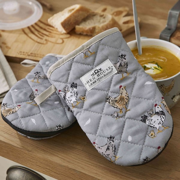 Pamut edényfogó kesztyű szett 2 db-os Hen House – Cooksmart ®-image-4