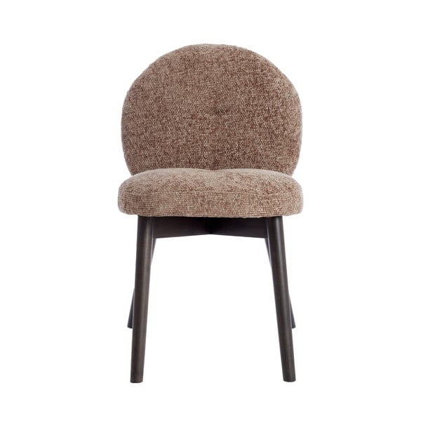 Barna kárpitozott étkezőfotel szett 2 db-os Sinosa – Light & Living-image-1