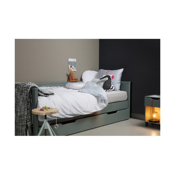 Zöld egyszemélyes ágy 90x200 cm Nikki – WOOOD-image-1