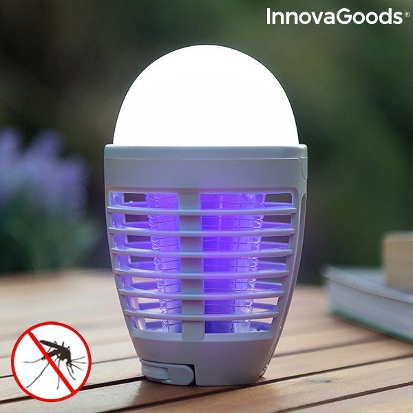 Tölthető szúnyogriasztó lámpás 2in1 - InnovaGoods-image-1