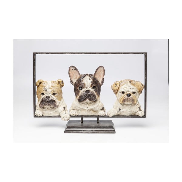 Dogs In Frame dekorációs szobor, szélesség 63 cm - Kare Design