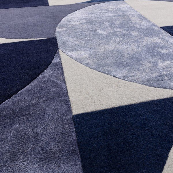 Sötétkék gyapjú szőnyeg 160x230 cm Indigo – Asiatic Carpets-image-2