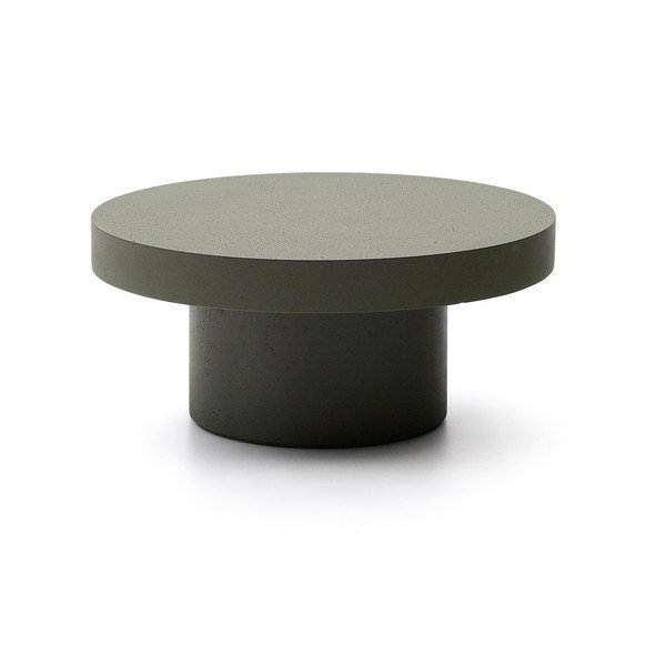 Beton kerek kerti dohányzóasztal ø 66 cm Aiguablava – Kave Home