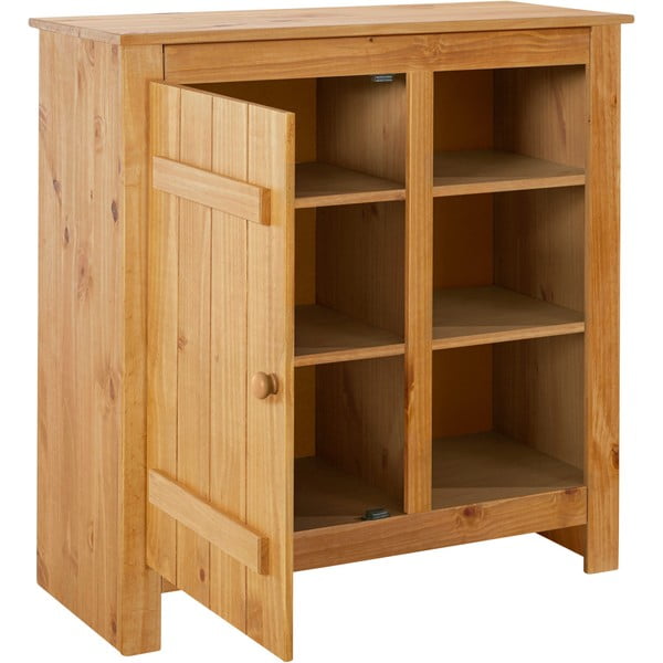 Natúr színű borovi fenyő szekrény 90x90 cm Bertram – Støraa-image-3