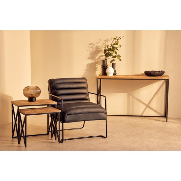 Natúr színű jegenyefenyő konzolasztal 48x120 cm Kickford – Premier Housewares-image-3