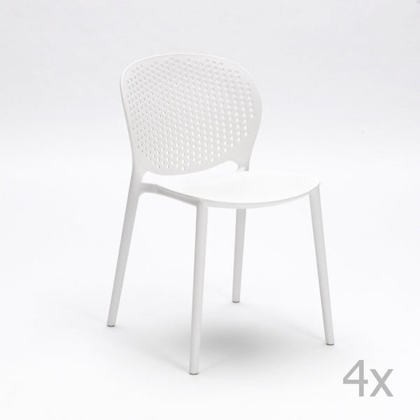 Gavle fehér szék, 4 db - Design Twist