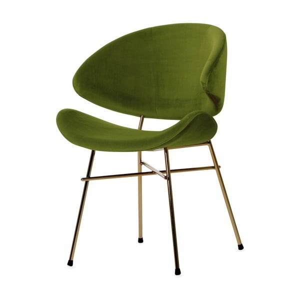 Cheri zöld szék aranyszínű lábakkal - Iker