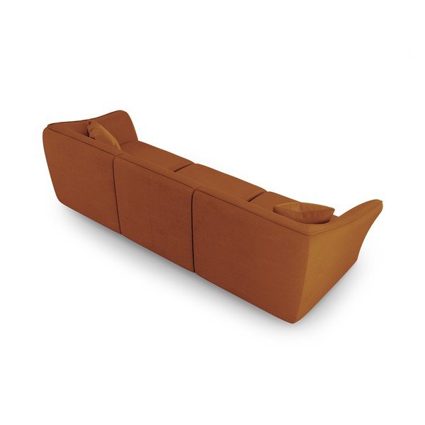 Téglavörös buklé kanapé 292 cm Tokyo – Cosmopolitan Design-image-2