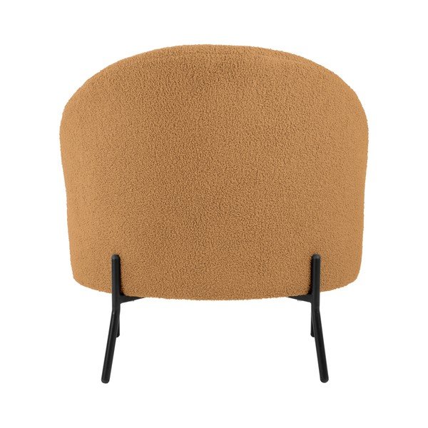 Világosbarna buklé fotel Noble – Leitmotiv-image-4