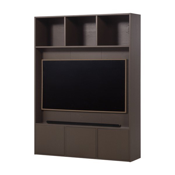 Sötétbarna borovi fenyő nappali bútor szett 160x215x40 cm Meggy – WOOOD