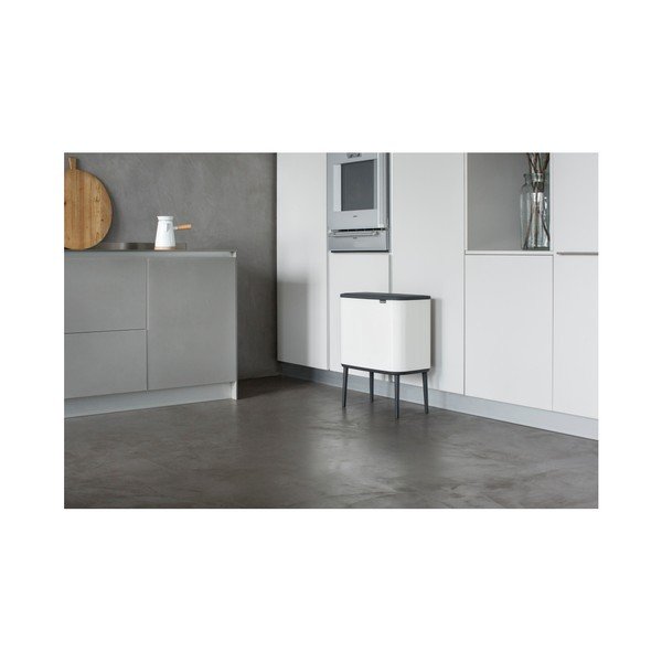 Fehér acél érintésre nyíló szemetes 36 l Bo Touch Bin – Brabantia-image-1