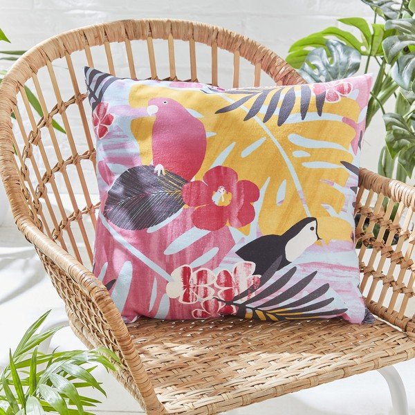 Kültéri párna 45x45 cm Tropical Leaves - Catherine Lansfield-image-1