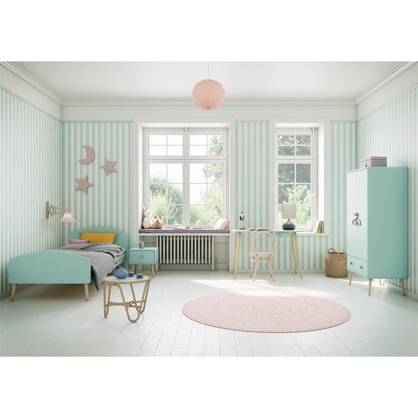 Türkiz gyerek ruhásszekrény 113x190 cm Gaia - Tvilum-image-1