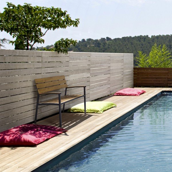 Natúr színű fém kerti pad Isak – Bizzotto-image-1