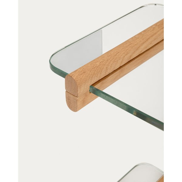 Natúr színű üveg moduláris polcrendszer 110x98x30,5 cm Sitra – Kave Home-image-4