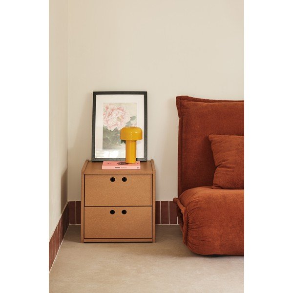 Natúr színű éjjeliszekrény Wally – Teulat-image-1