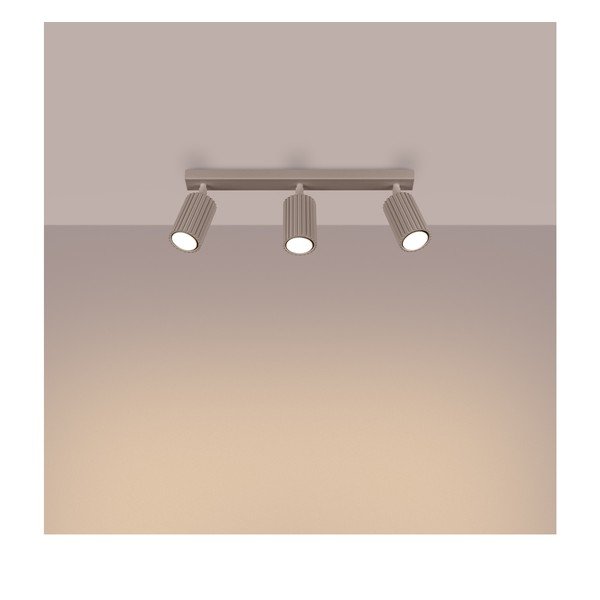 Szürkésbarna fém spotlámpa 6,5x45 cm Gleam – Sollux-image-1