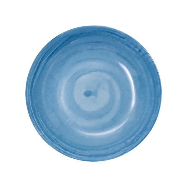 Világoskék mély porcelán tányér készlet 6 db-os ø 21 cm Tangeri blue – Villa Altachiara