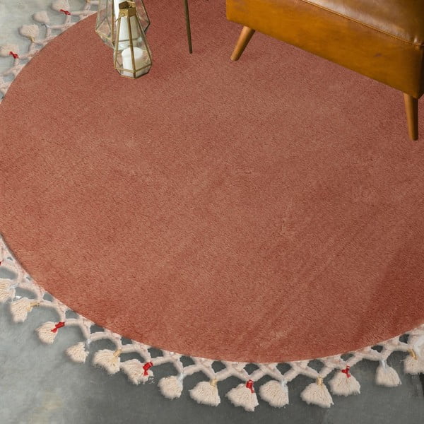 Barna fürdőszobai kilépő ø 80 cm Tuft – Foutastic-image-1