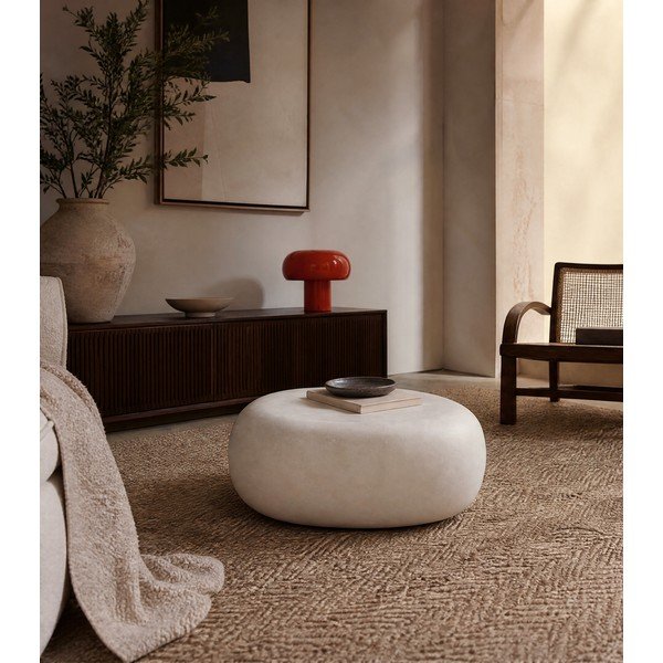 Fehér dohányzóasztal 49x65 cm Pebble – vtwonen-image-1