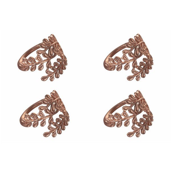 Rose Gold 4 db-os fém szalvétagyűrű szett - Villa d'Este-image-4