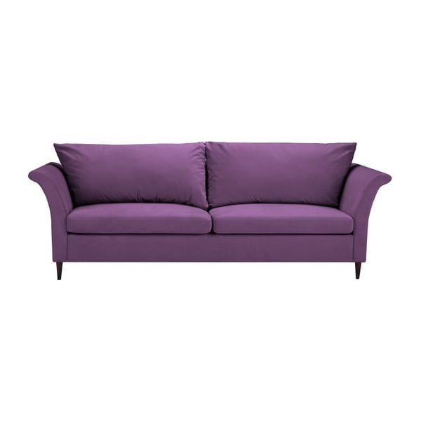 Peony 3 személyes lila kinyitható kanapé tárolóval - Mazzini Sofas