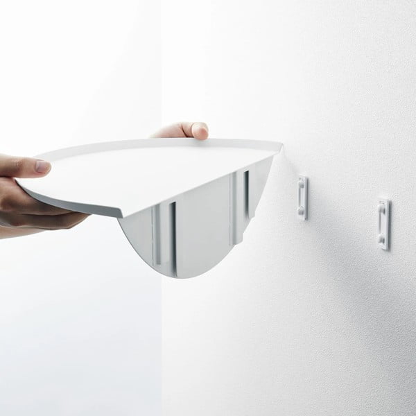 Fehér fém fali polc 40 cm Tower – YAMAZAKI-image-4