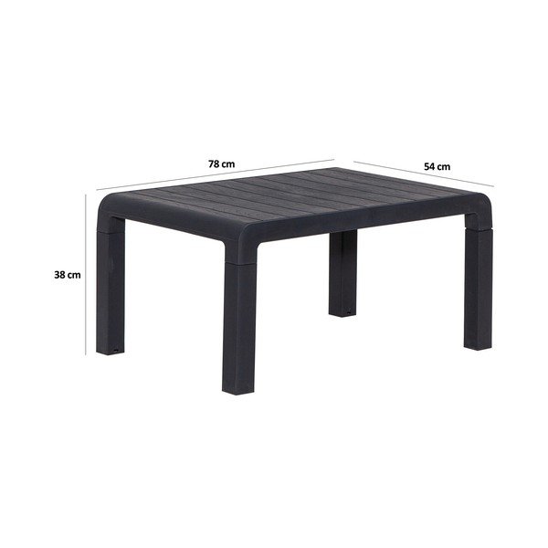 Antracitszürke kétszemélyes kerti lounge szett Lara – Floriane Garden-image-4