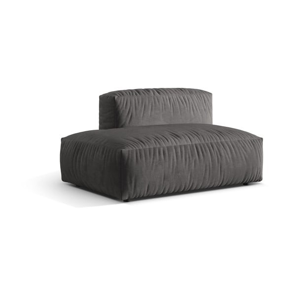 Szürke bársony kanapé modul (bal oldali) Martina – Micadoni -image-1