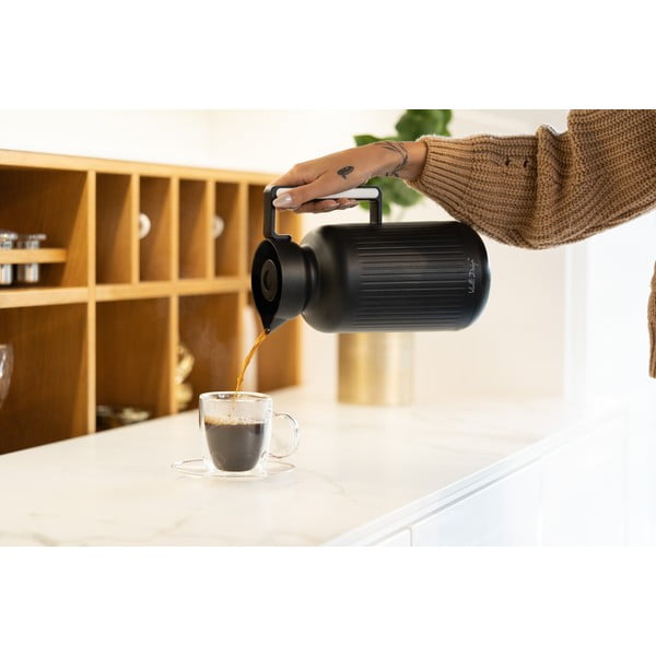 Matt fekete termosz 1 l Lungo – Vialli Design-image-4