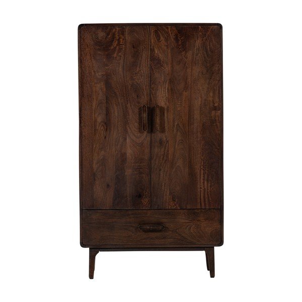 Sötét natúr színű mangófa szekrény 85x150x35 cm Liya – WOOOD-image-2