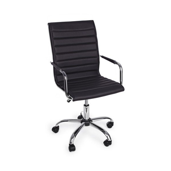 Fekete bőrutánzat irodai szék Perth – Yes Everyday
