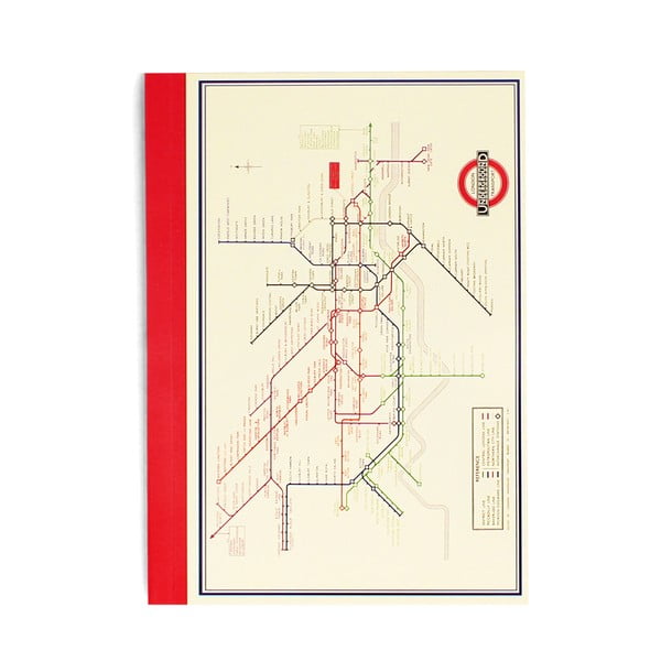 Jegyzetfüzet 60 old. A6 Heritage Tube Map – Rex London