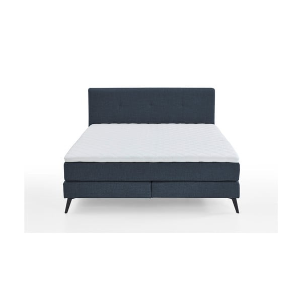 Sötétkék boxspring ágy 180x200 cm ANCONA – Meise Möbel-image-3