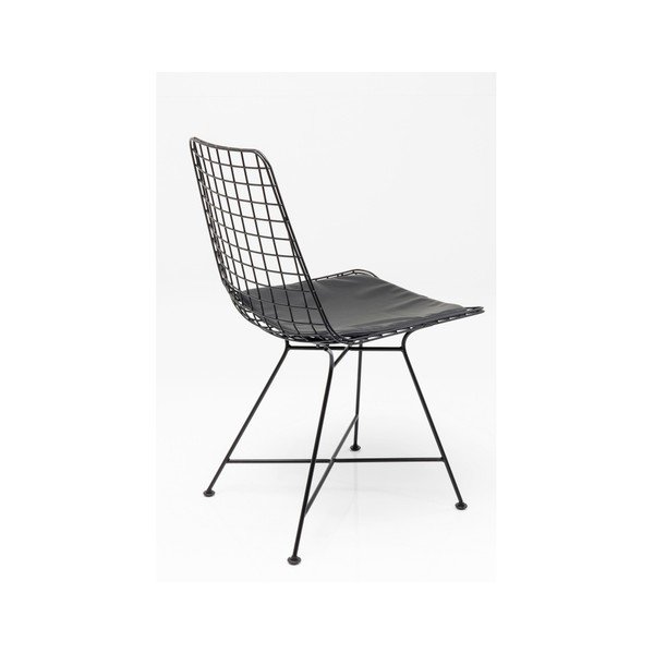 Grid fekete acél étkezőszék - Kare Design-image-2
