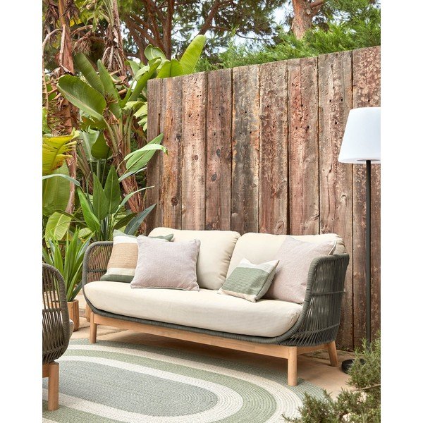 Catalina khaki kerti kanapé - Kave Home-image-4