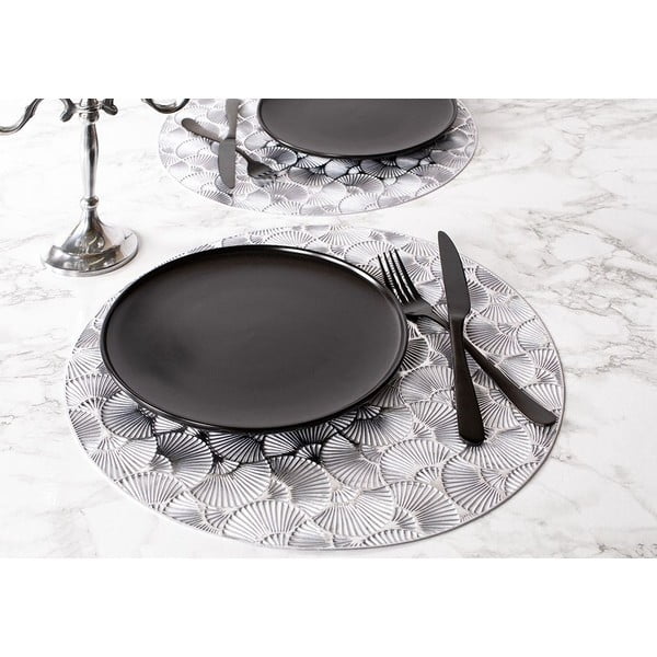 Tányéralátét, ezüst színű, ⌀ 38 cm - Tiseco Home Studio-image-1