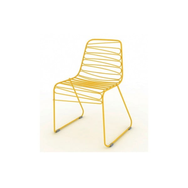 Flux sárga, egymásra illeszthető székek - Magis