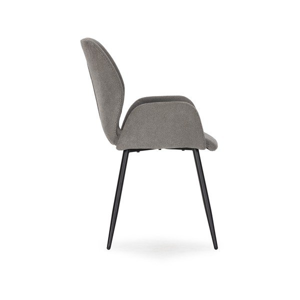 Szürke kárpitozott étkezőfotel szett 2 db-os Ansu – Marckeric-image-4