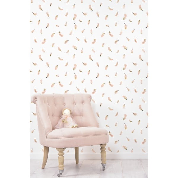 Gyerek tapéta 10 m x 50 cm Gold Feathers – Lilipinso-image-2