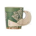 Zöld kerámia bögre cappucinóhoz 260 ml Hezha – Bloomingville